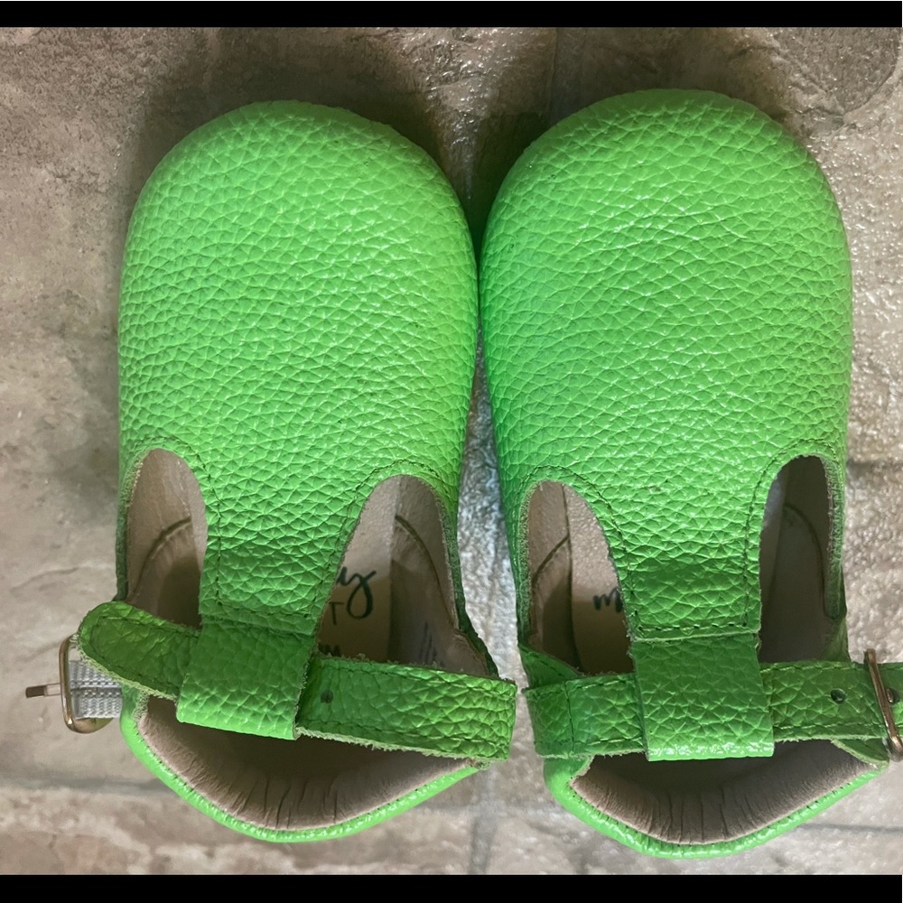 Neon Green Monkey Feet shoes